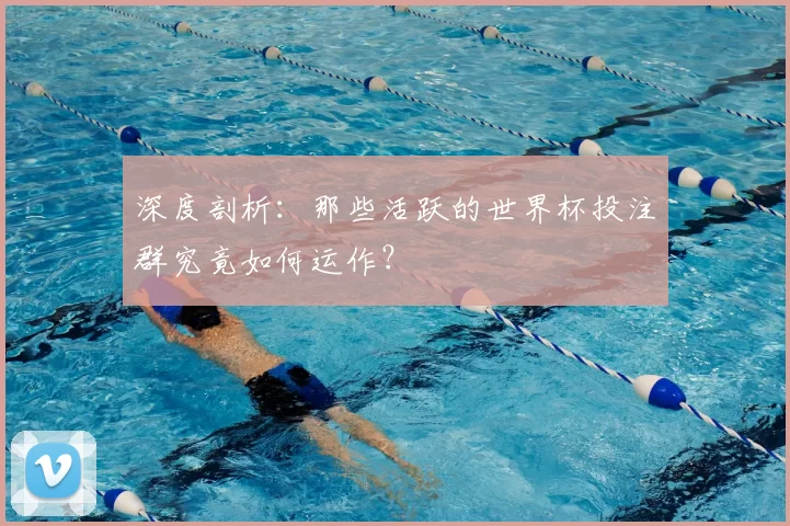 深度剖析：那些活跃的世界杯投注群究竟如何运作？